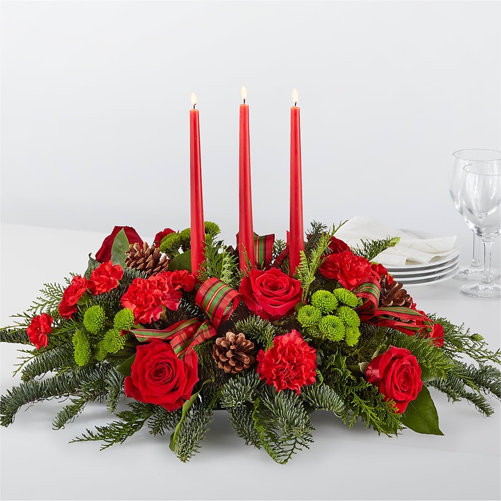 By the Candlelight Centerpiece – SHINKLES' FLOWER SHOP & GREENHOUSE, Temperance MI