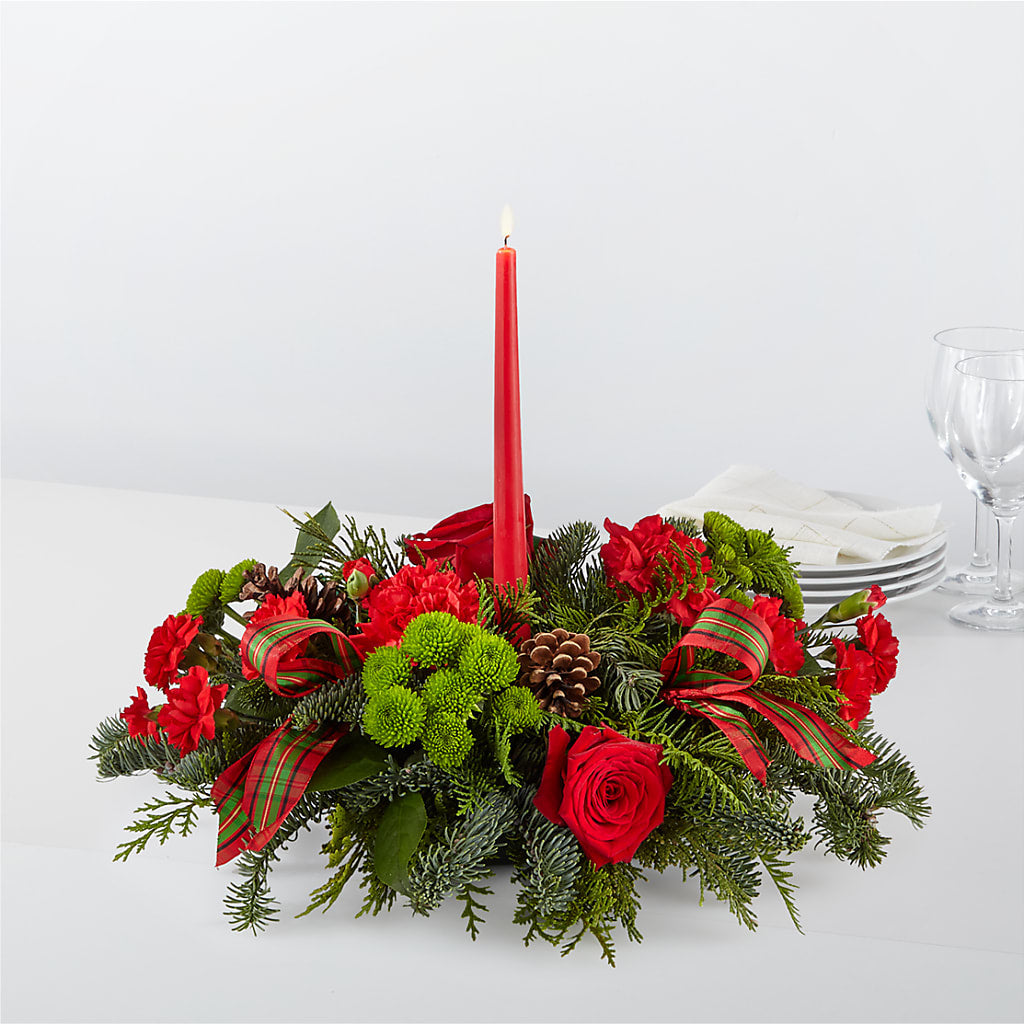 By the Candlelight Centerpiece – SHINKLES' FLOWER SHOP & GREENHOUSE, Temperance MI
