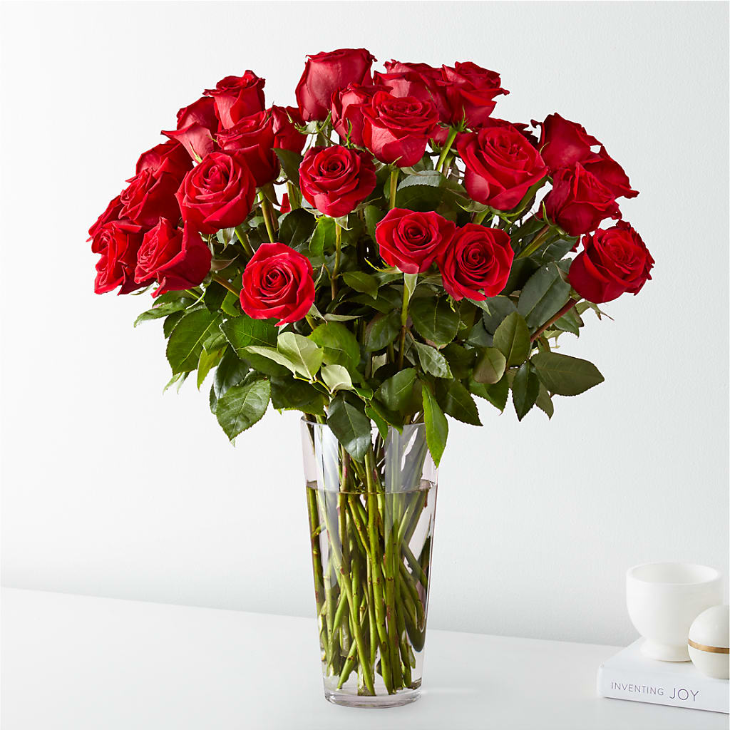 Long Stem Red Rose Bouquet – SHINKLES' FLOWER SHOP & GREENHOUSE, Temperance MI
