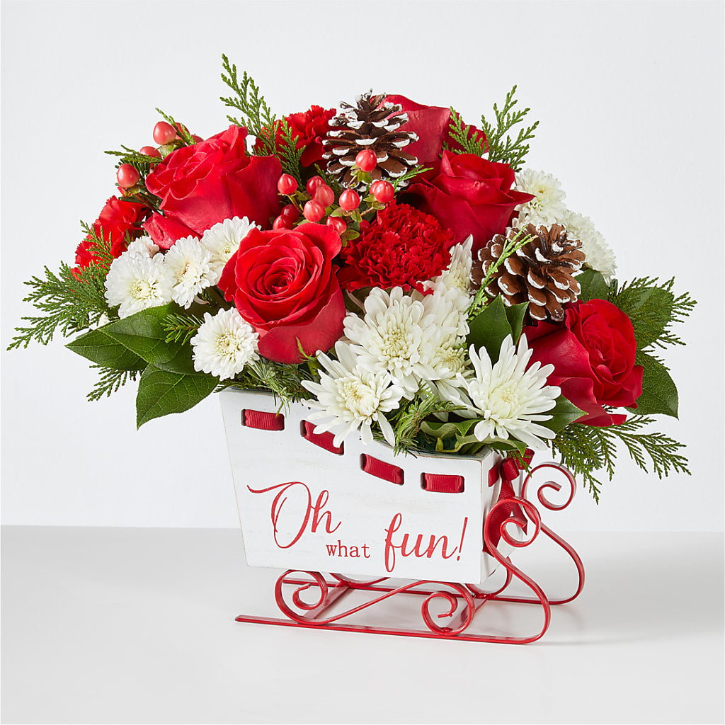 Sleigh Bells Bouquet – SHINKLES' FLOWER SHOP & GREENHOUSE, Temperance MI