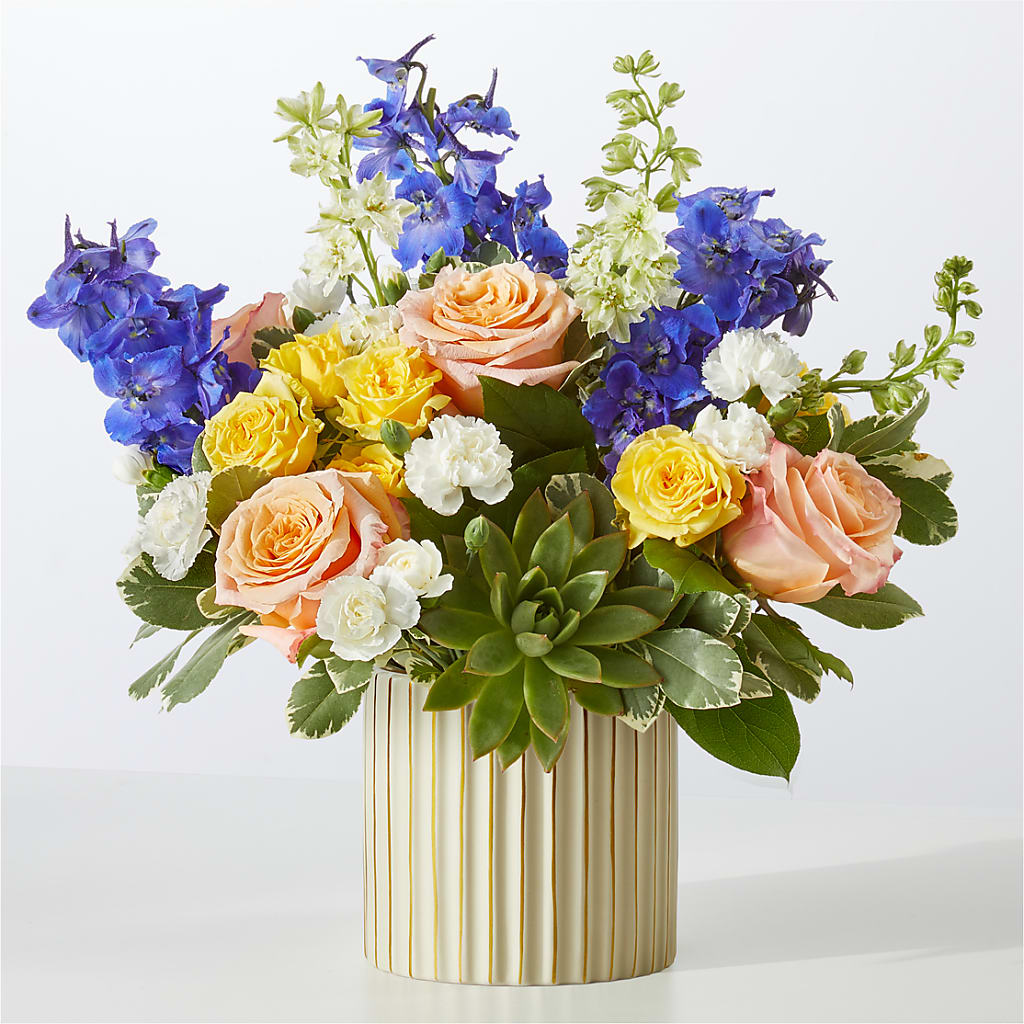 Cobalt Reverie Bouquet – SHINKLES' FLOWER SHOP & GREENHOUSE, Temperance MI