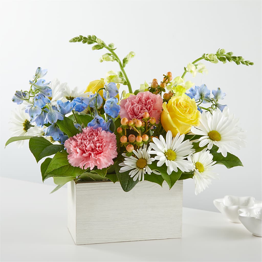Sun Salutation Box Bouquet – SHINKLES' FLOWER SHOP & GREENHOUSE, Temperance MI