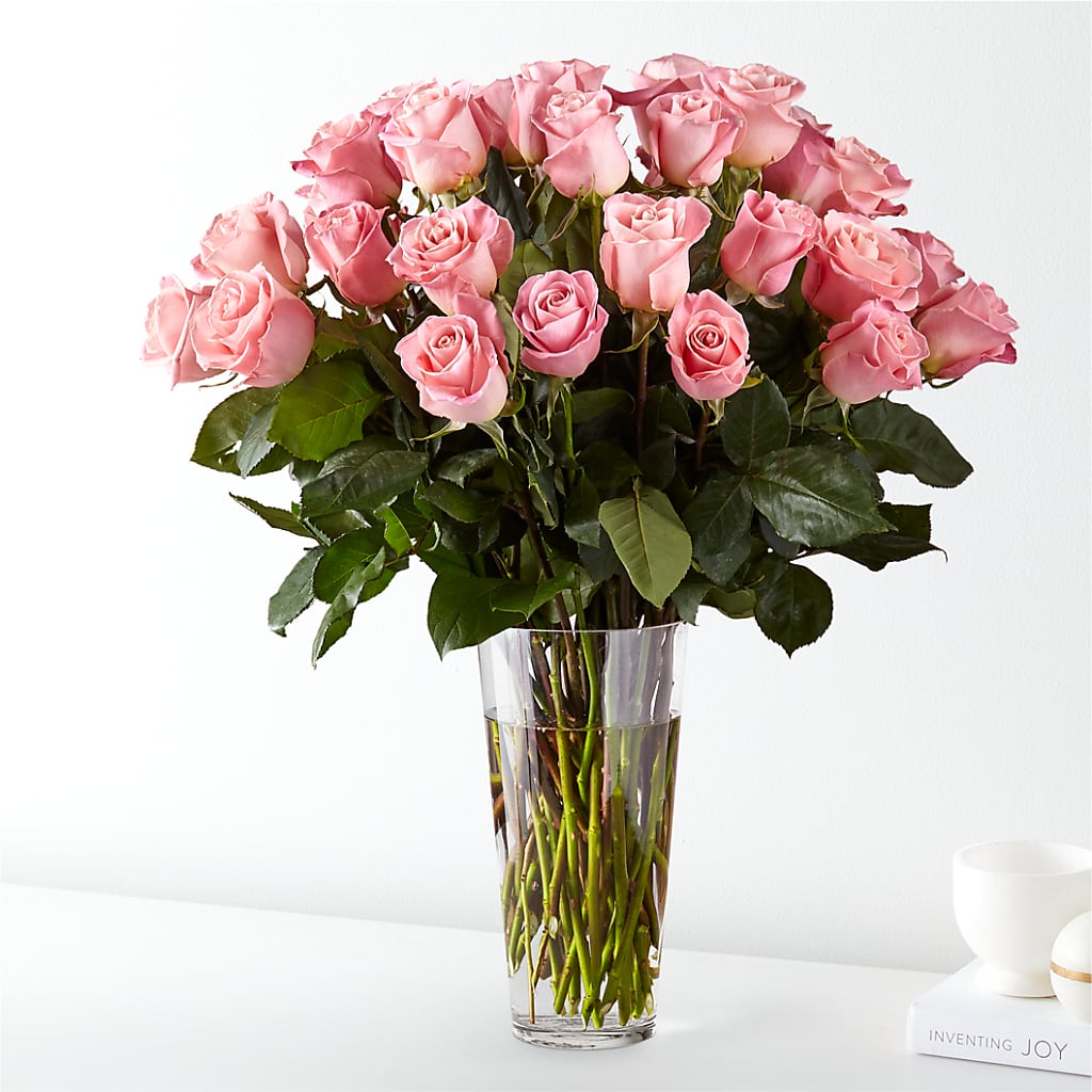 Long Stem Pink Rose Bouquet – SHINKLES' FLOWER SHOP & GREENHOUSE, Temperance MI