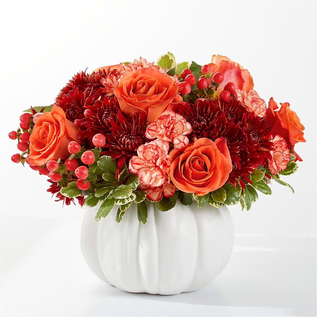 Autumn Air Pumpkin Bouquet – SHINKLES' FLOWER SHOP & GREENHOUSE, Temperance MI