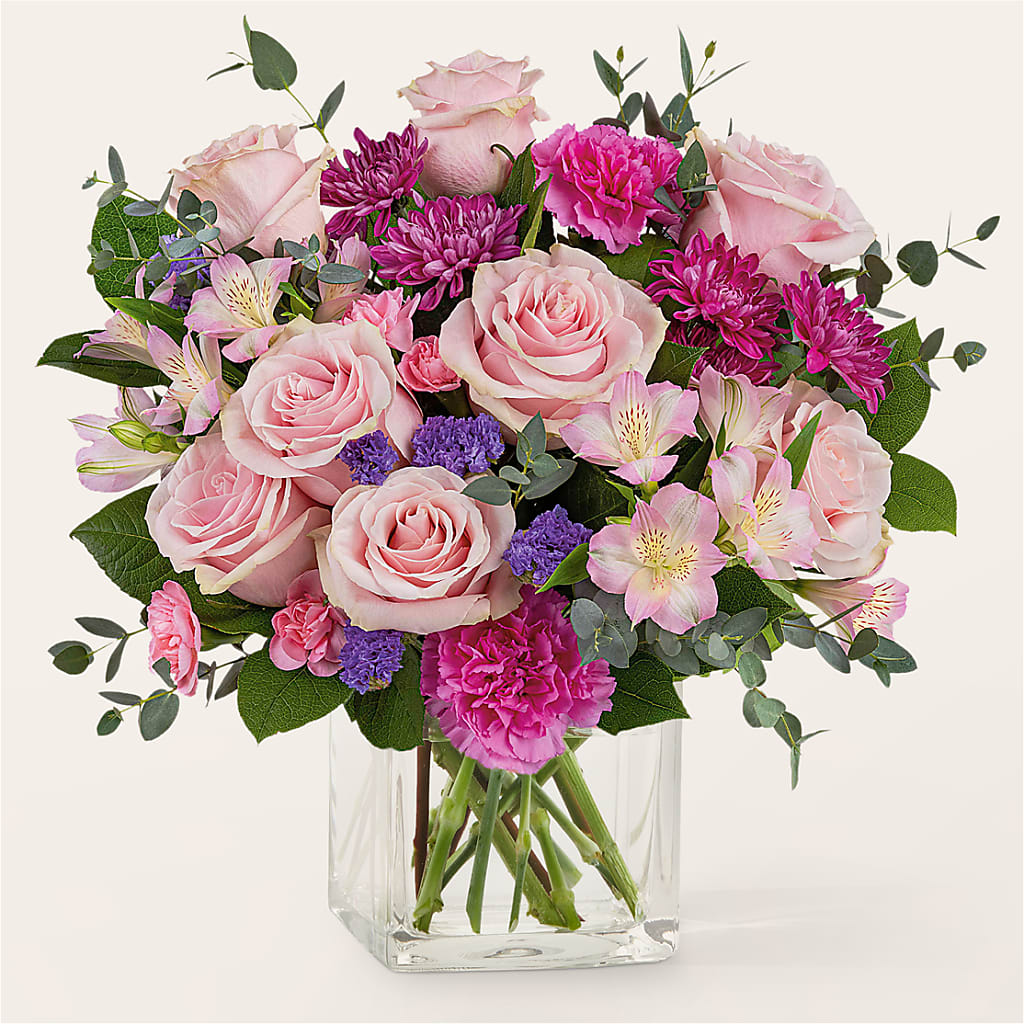 Rosy Radiance Bouquet – SHINKLES' FLOWER SHOP & GREENHOUSE, Temperance MI
