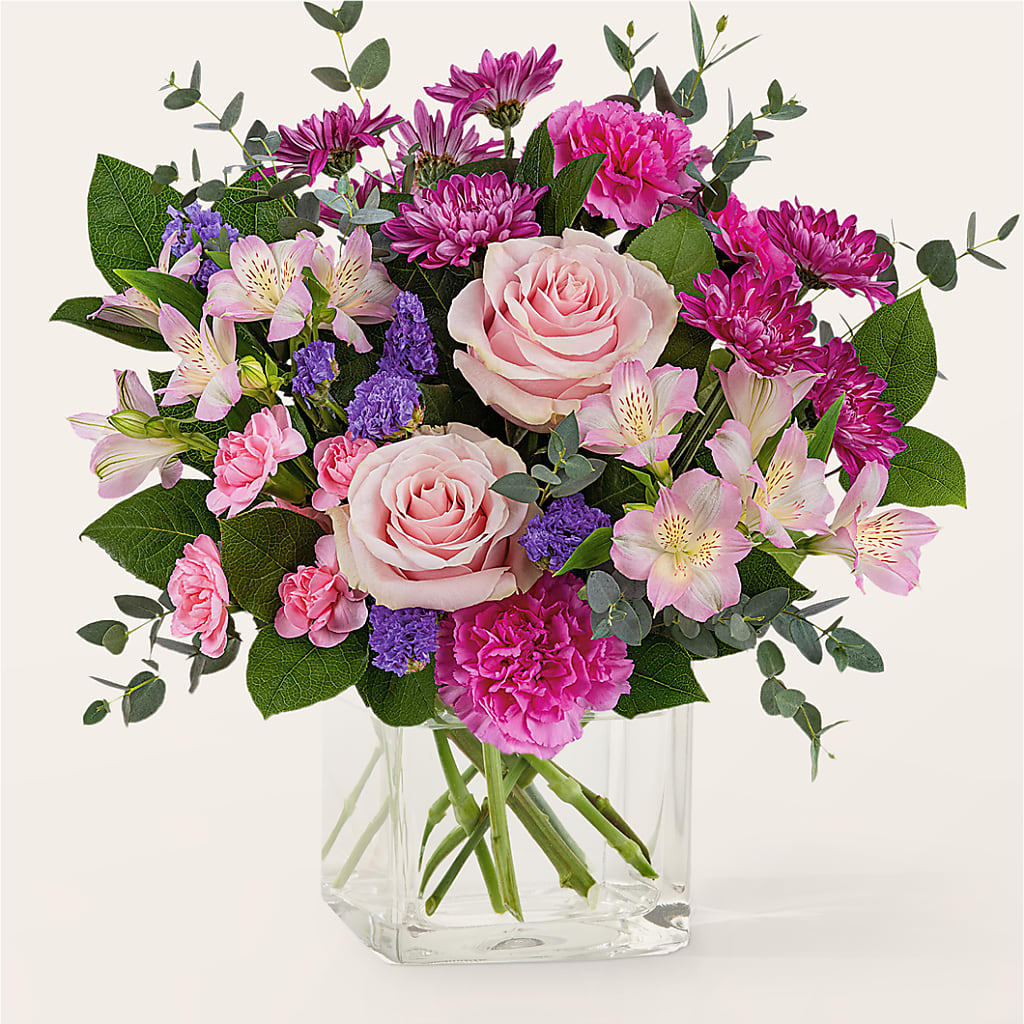 Rosy Radiance Bouquet – SHINKLES' FLOWER SHOP & GREENHOUSE, Temperance MI