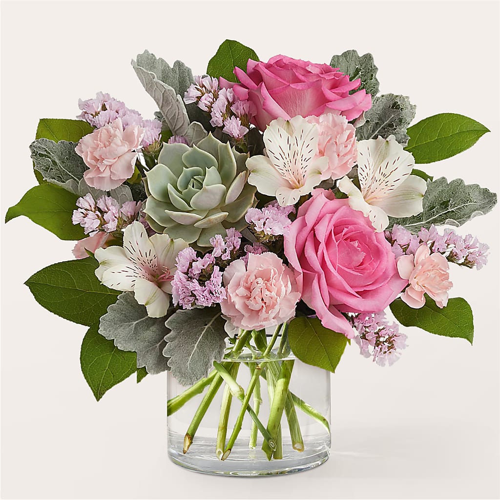 Dusty Rose Bouquet – SHINKLES' FLOWER SHOP & GREENHOUSE, Temperance MI
