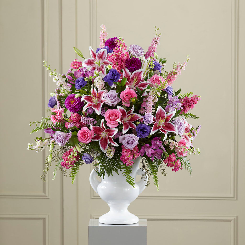 Peaceful Tribute Arrangement – SHINKLES' FLOWER SHOP & GREENHOUSE, Temperance MI