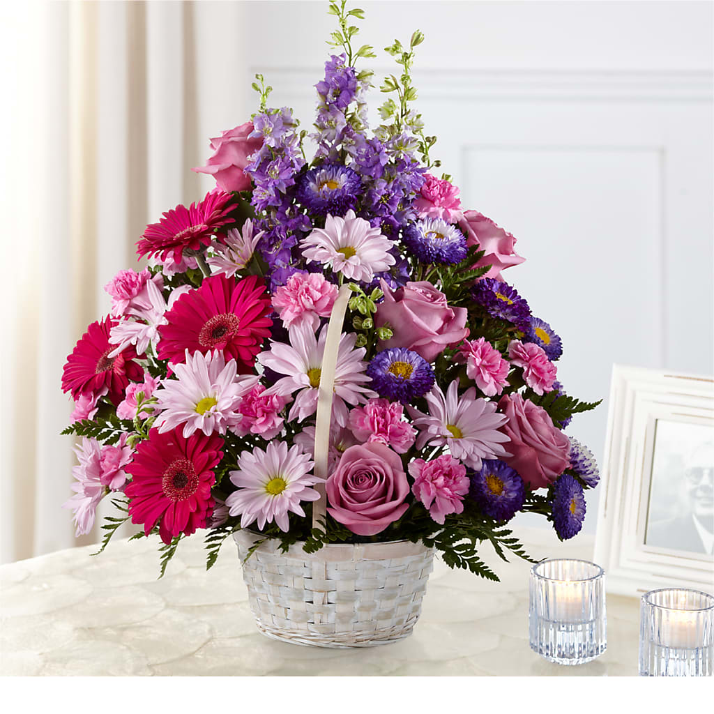 Pastel Peace Basket – SHINKLES' FLOWER SHOP & GREENHOUSE, Temperance MI