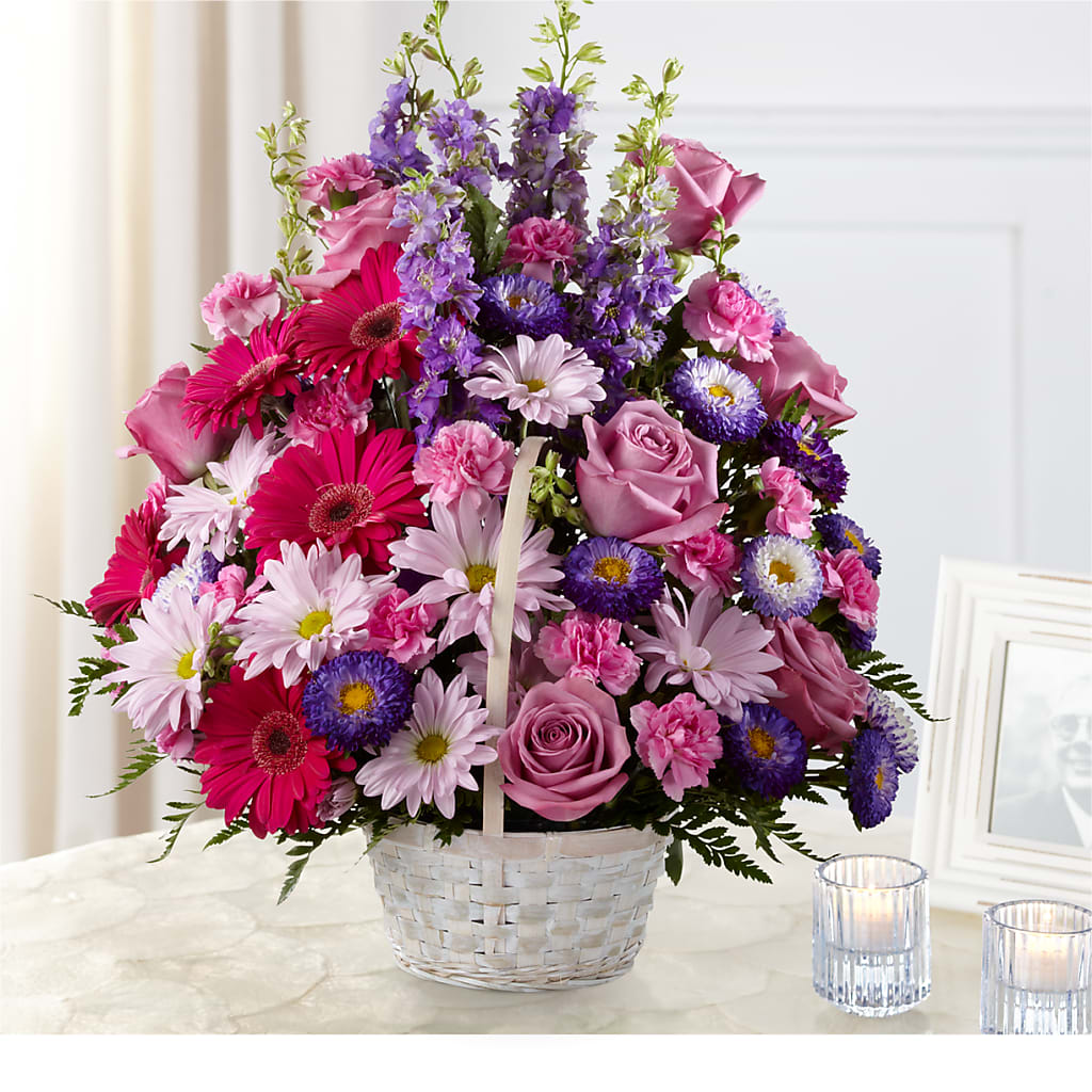 Pastel Peace Basket – SHINKLES' FLOWER SHOP & GREENHOUSE, Temperance MI