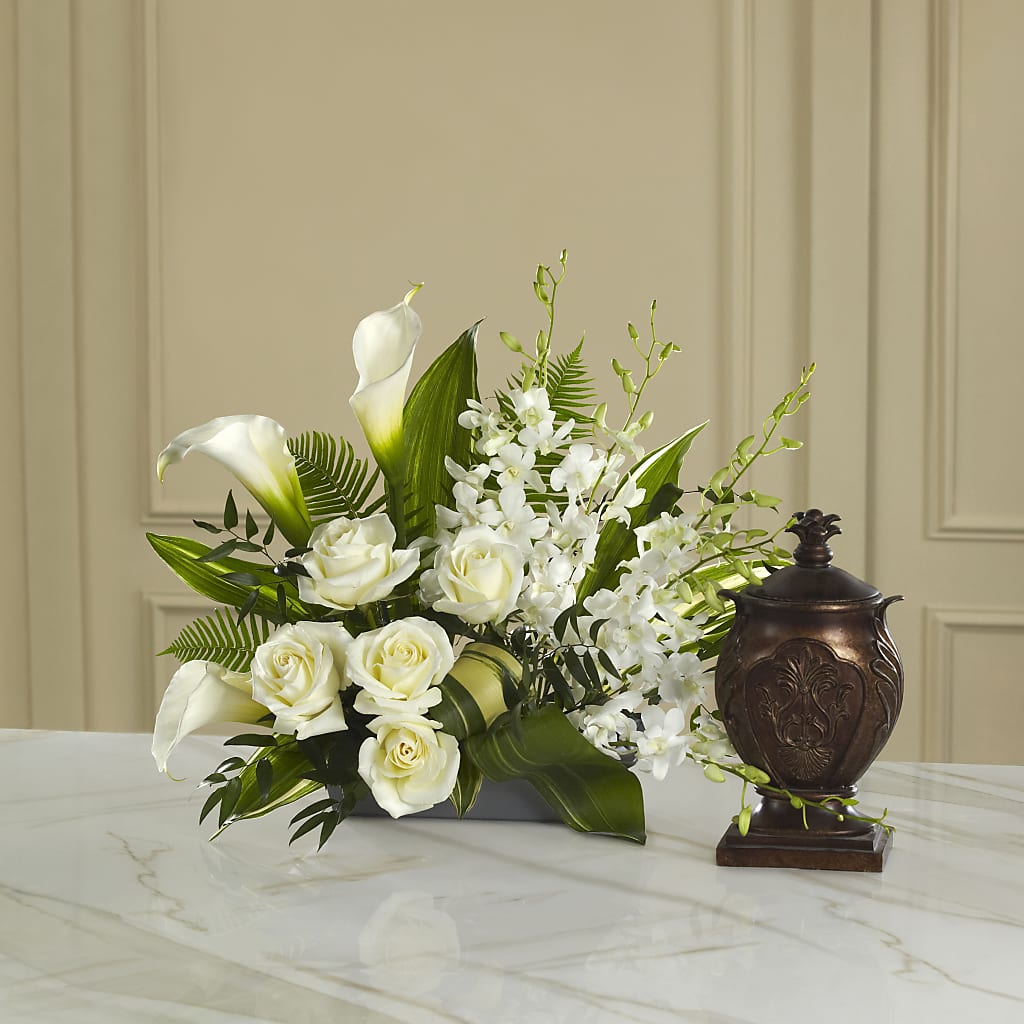 At Peace Arrangement – SHINKLES' FLOWER SHOP & GREENHOUSE, Temperance MI