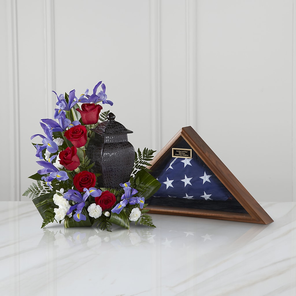 Patriotic Tribute Arrangement – SHINKLES' FLOWER SHOP & GREENHOUSE, Temperance MI