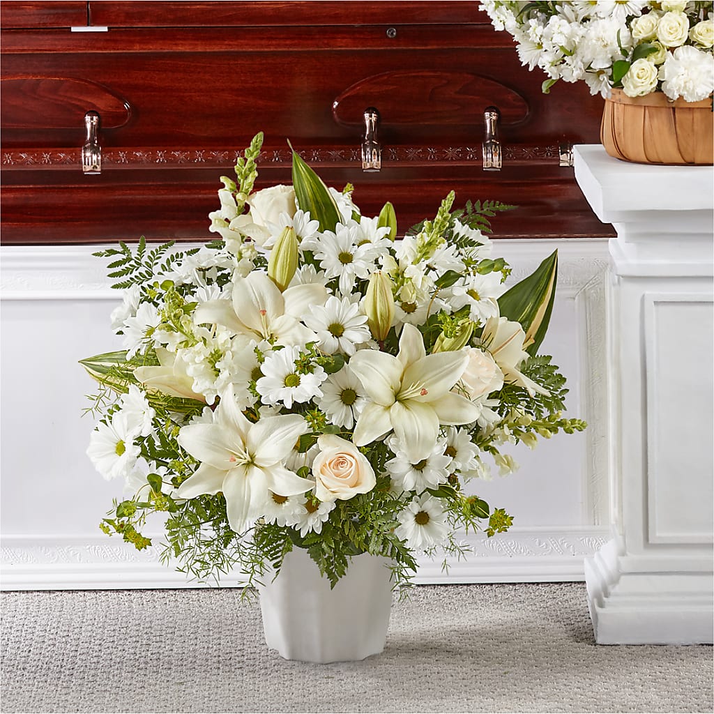 Thoughts of Tranquility Floor Basket – SHINKLES' FLOWER SHOP & GREENHOUSE, Temperance MI