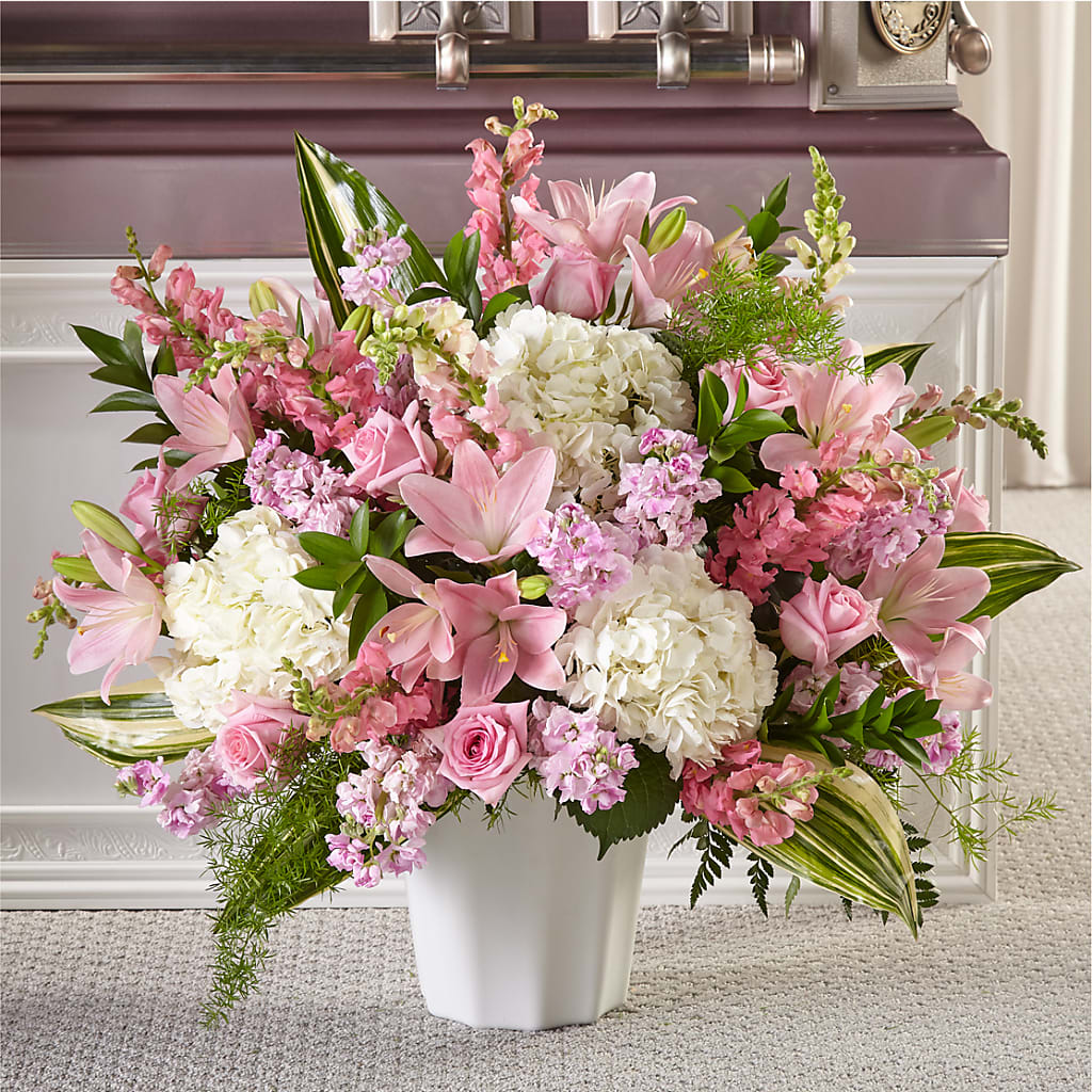 Simply Serene Floor Basket – SHINKLES' FLOWER SHOP & GREENHOUSE, Temperance MI