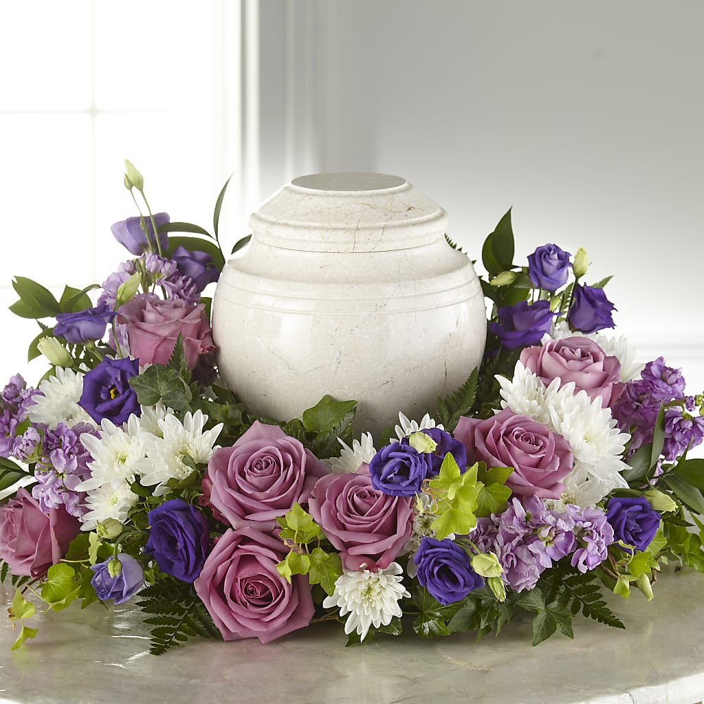 Blooming Sympathy Cremation Adornment – SHINKLES' FLOWER SHOP & GREENHOUSE, Temperance MI