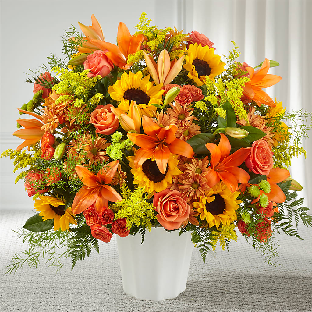 Harvest Thoughts Floor Basket – SHINKLES' FLOWER SHOP & GREENHOUSE, Temperance MI