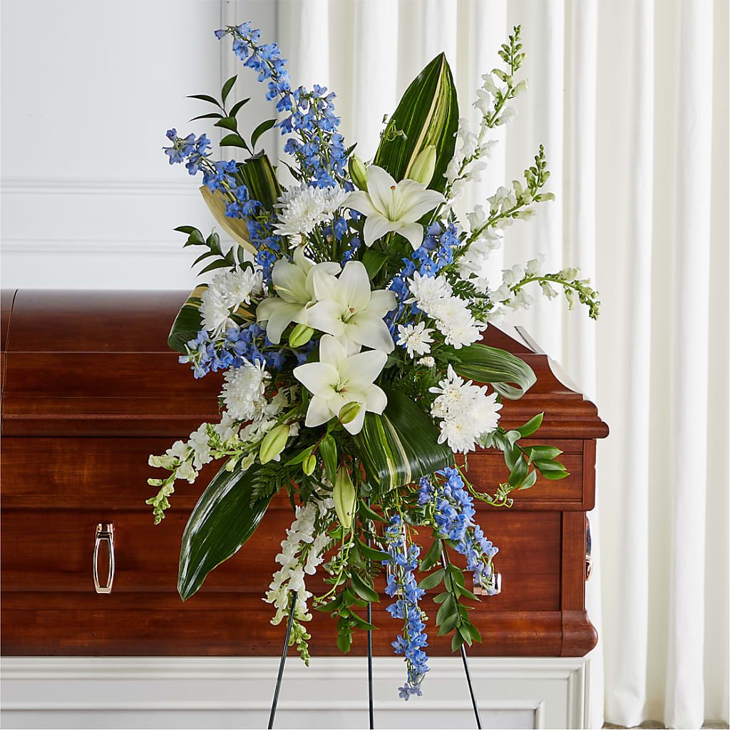 Eternal Impressions Standing Spray – SHINKLES' FLOWER SHOP & GREENHOUSE, Temperance MI
