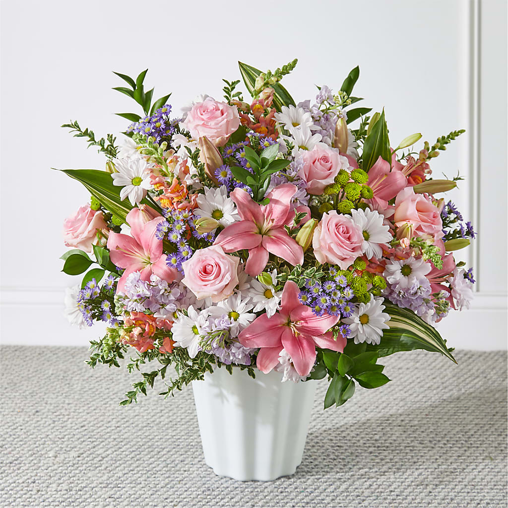 Abundant Compassion Floor Basket – SHINKLES' FLOWER SHOP & GREENHOUSE, Temperance MI