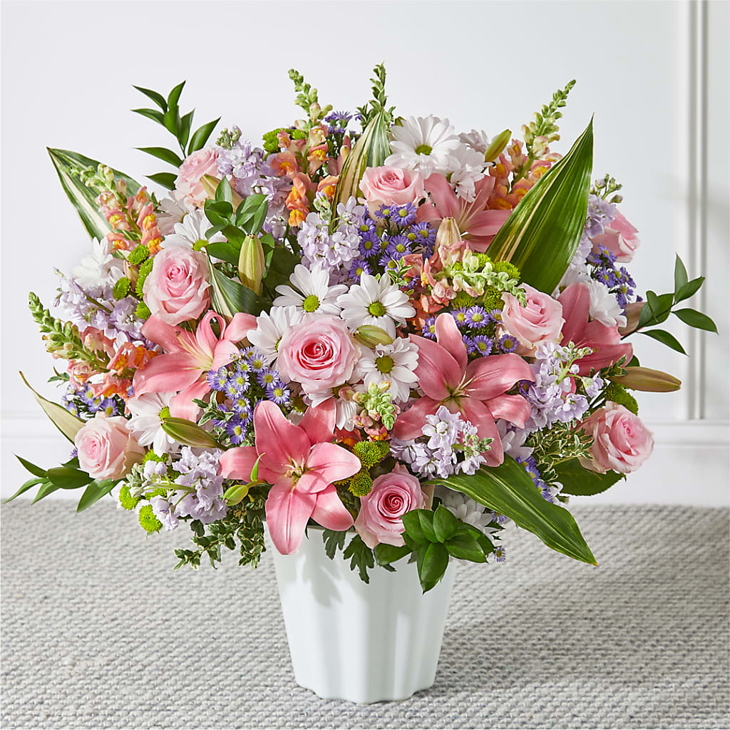 Abundant Compassion Floor Basket – SHINKLES' FLOWER SHOP & GREENHOUSE, Temperance MI