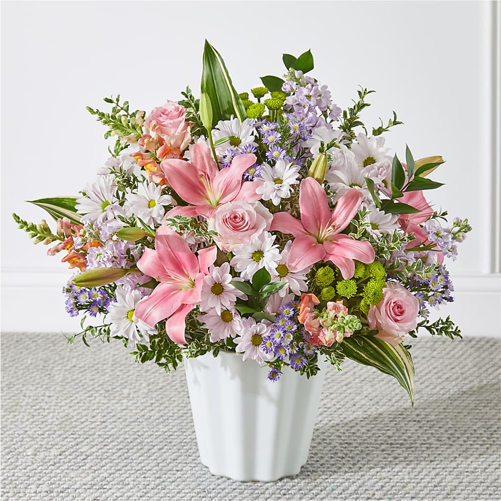 Abundant Compassion Floor Basket – SHINKLES' FLOWER SHOP & GREENHOUSE, Temperance MI