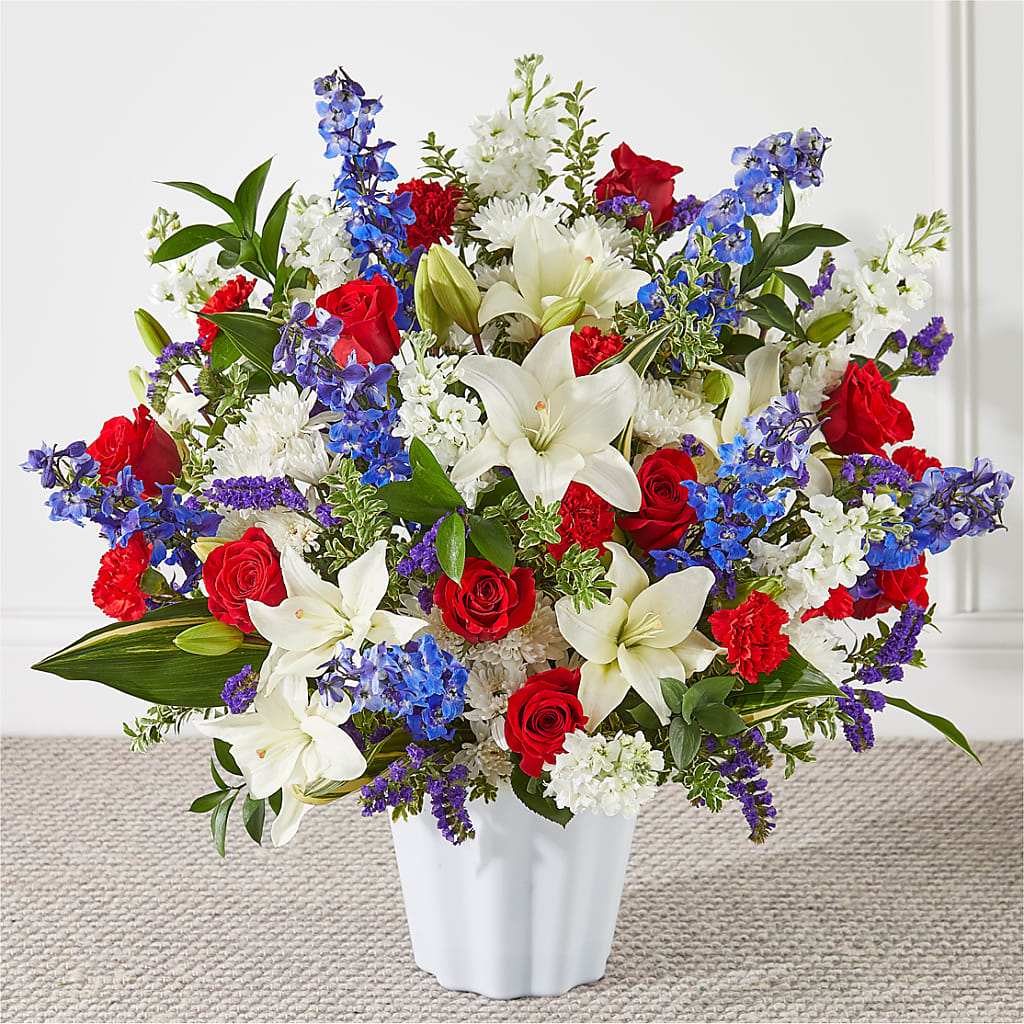 Consoled Floor Basket – SHINKLES' FLOWER SHOP & GREENHOUSE, Temperance MI