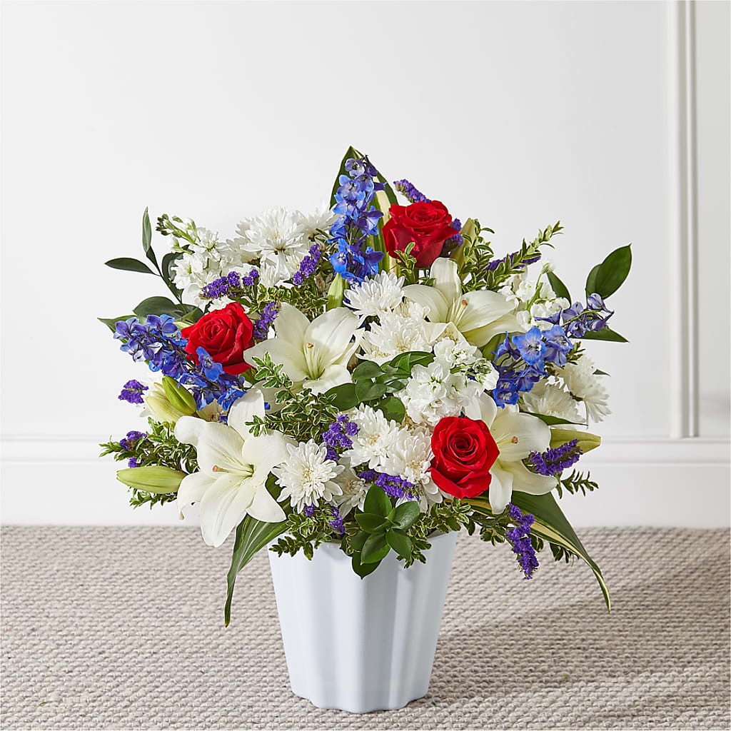 Consoled Floor Basket – SHINKLES' FLOWER SHOP & GREENHOUSE, Temperance MI