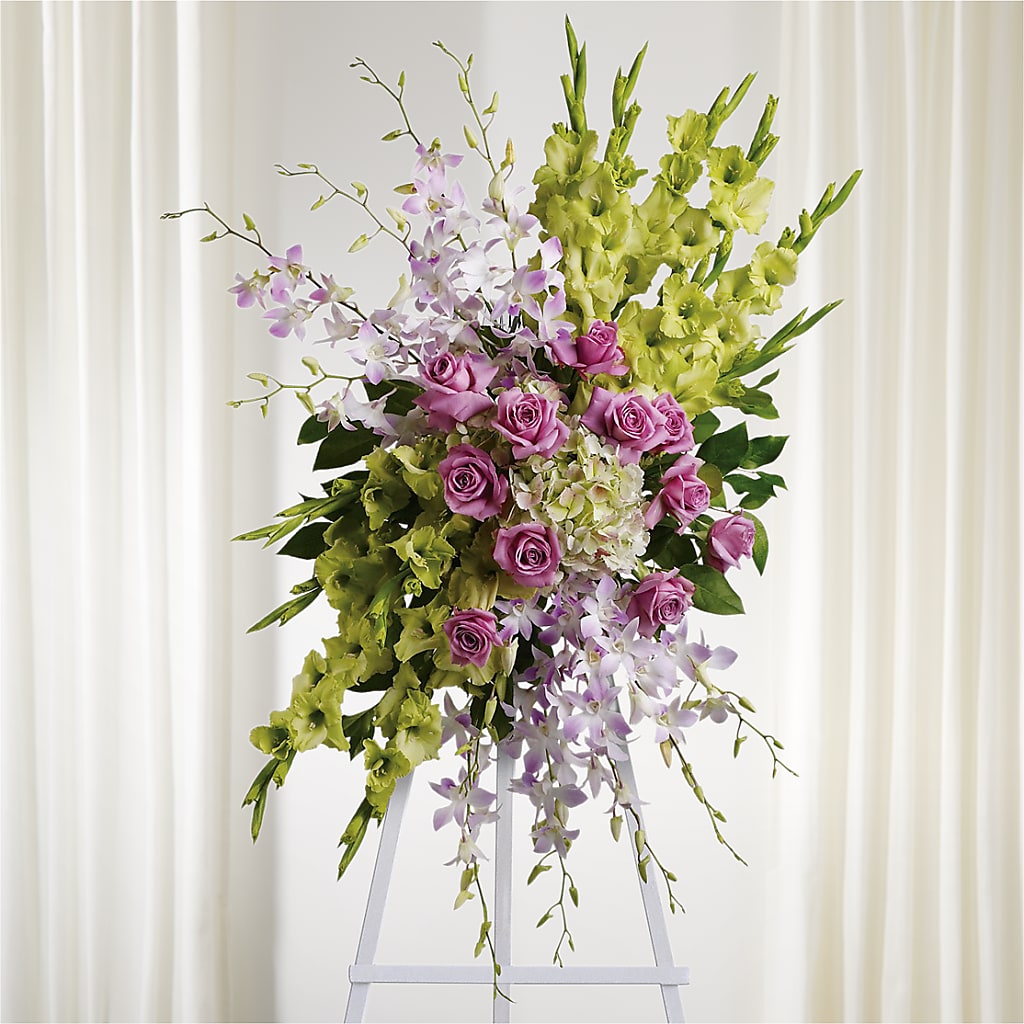 Lasting Legacy Standing Spray – SHINKLES' FLOWER SHOP & GREENHOUSE, Temperance MI