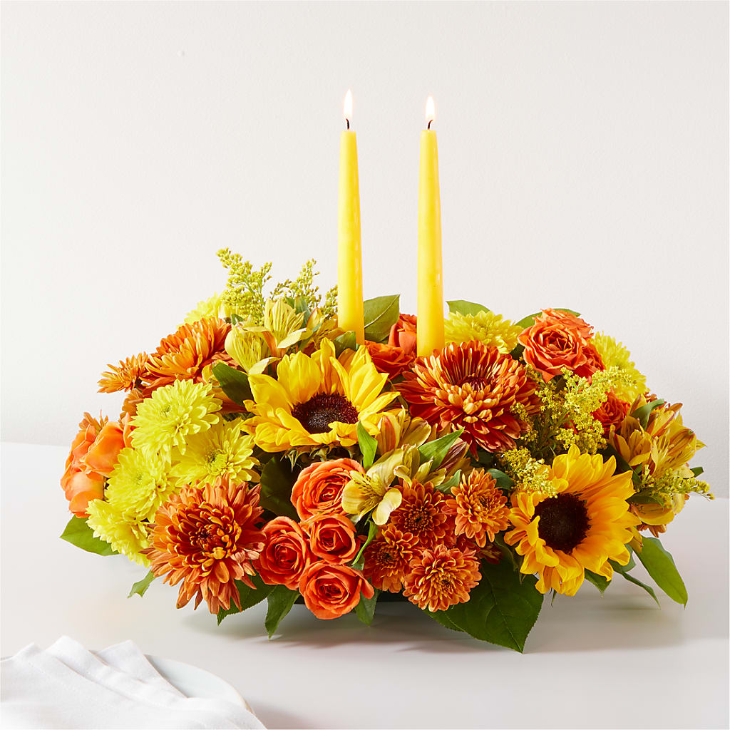 Autumn Harmony Centerpiece – SHINKLES' FLOWER SHOP & GREENHOUSE, Temperance MI