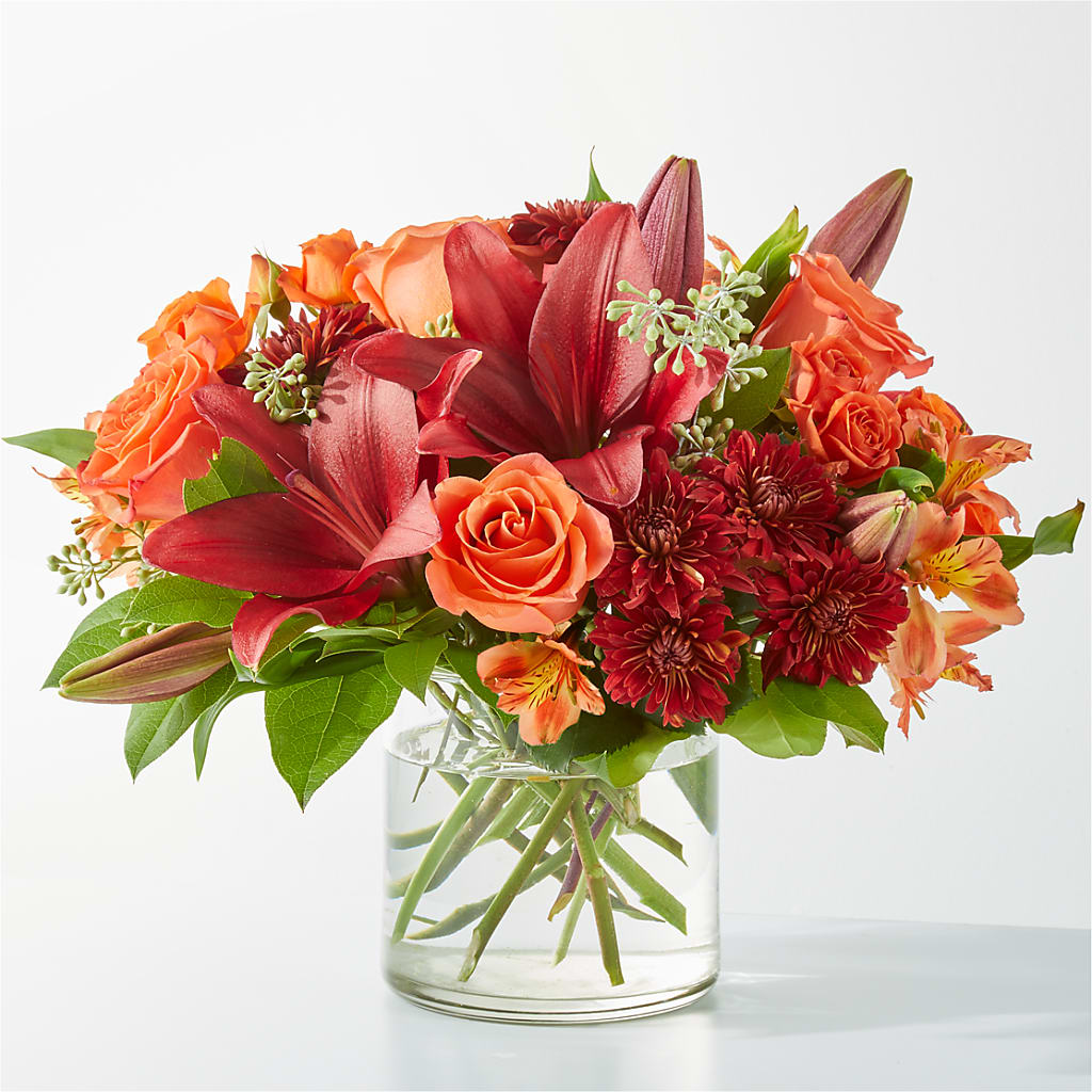 Crimson Leaves Bouquet – SHINKLES' FLOWER SHOP & GREENHOUSE, Temperance MI