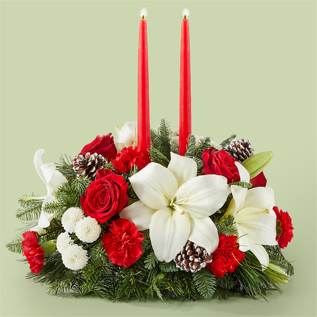 Seasonal Festivities Centerpiece – SHINKLES' FLOWER SHOP & GREENHOUSE, Temperance MI