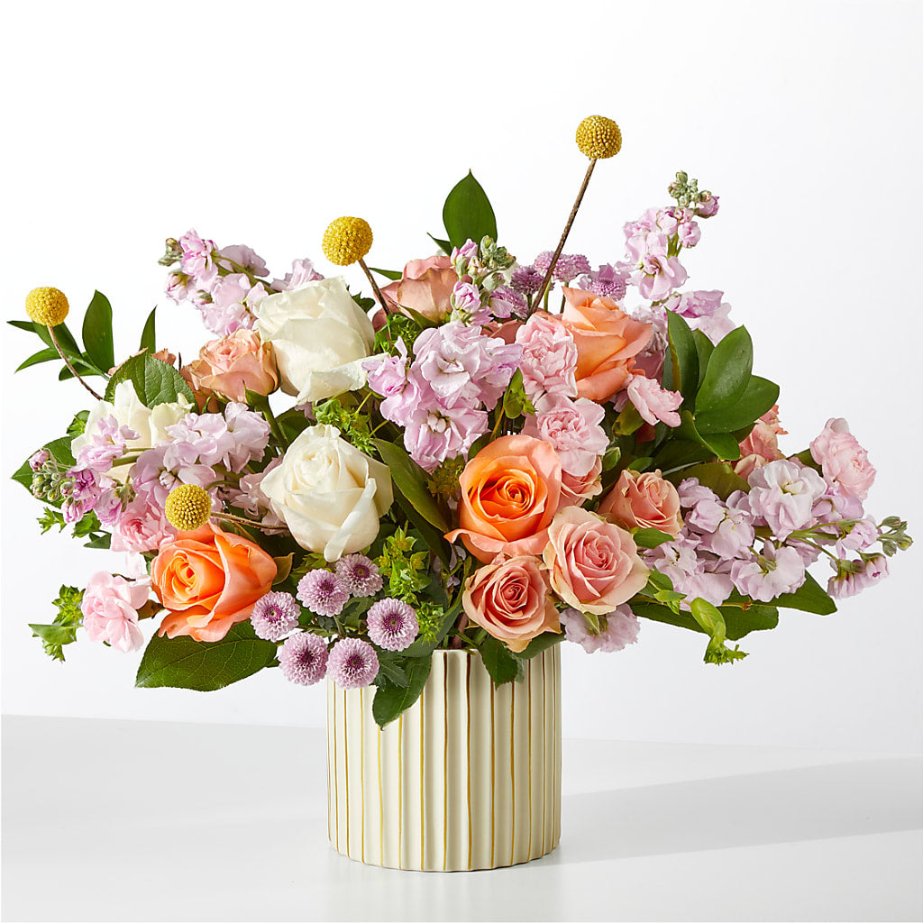 French Market Bouquet with Ivory Vase – SHINKLES' FLOWER SHOP & GREENHOUSE, Temperance MI