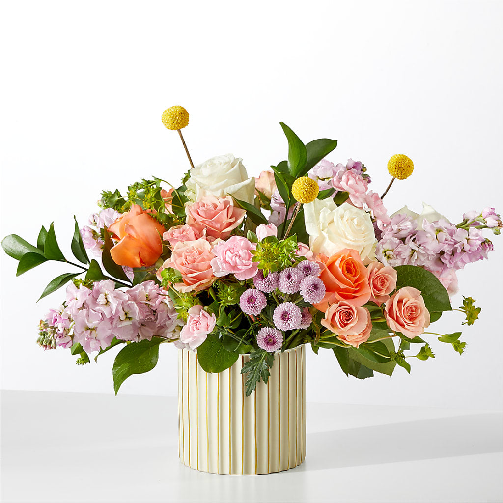 French Market Bouquet with Ivory Vase – SHINKLES' FLOWER SHOP & GREENHOUSE, Temperance MI