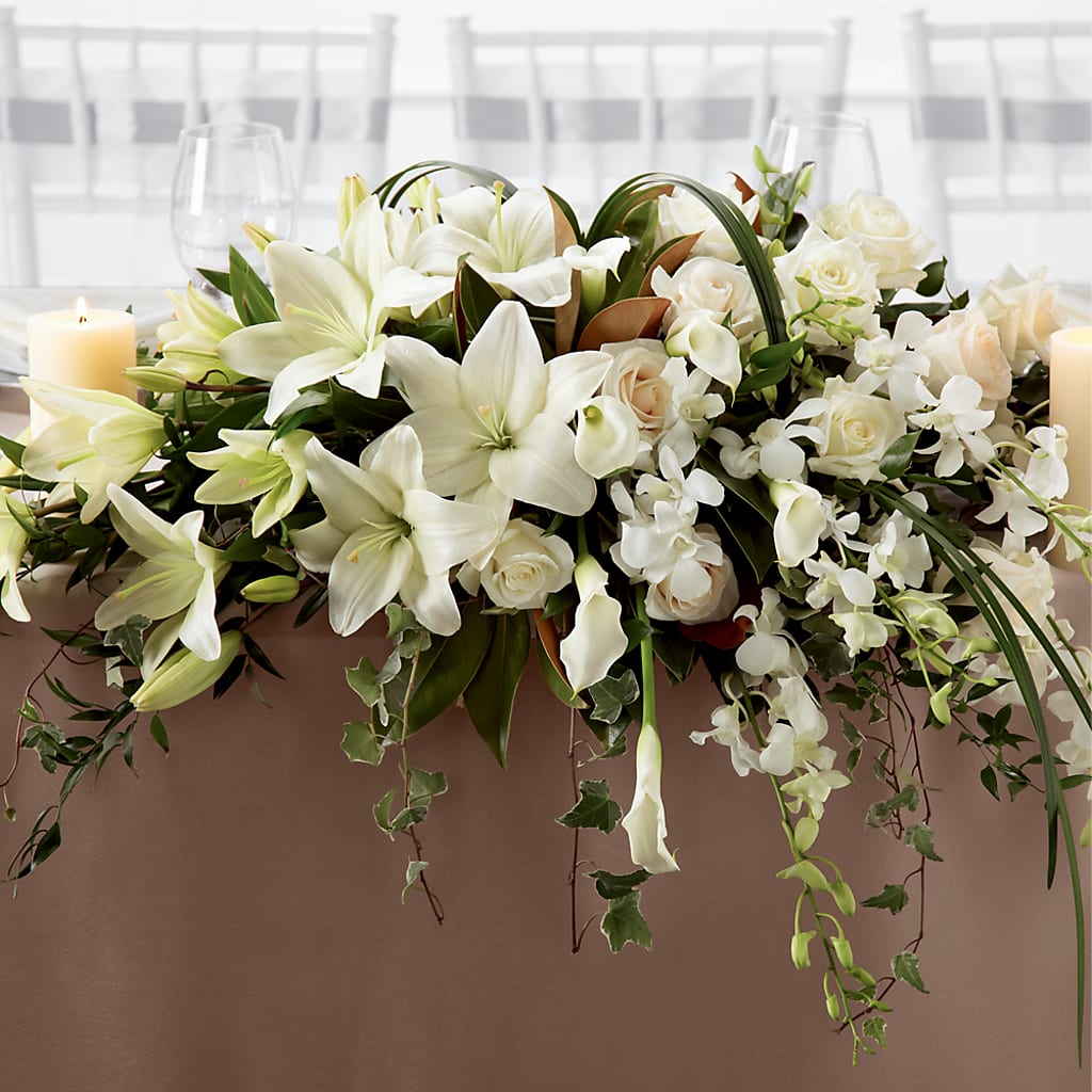 White Linen Arrangement – SHINKLES' FLOWER SHOP & GREENHOUSE, Temperance MI