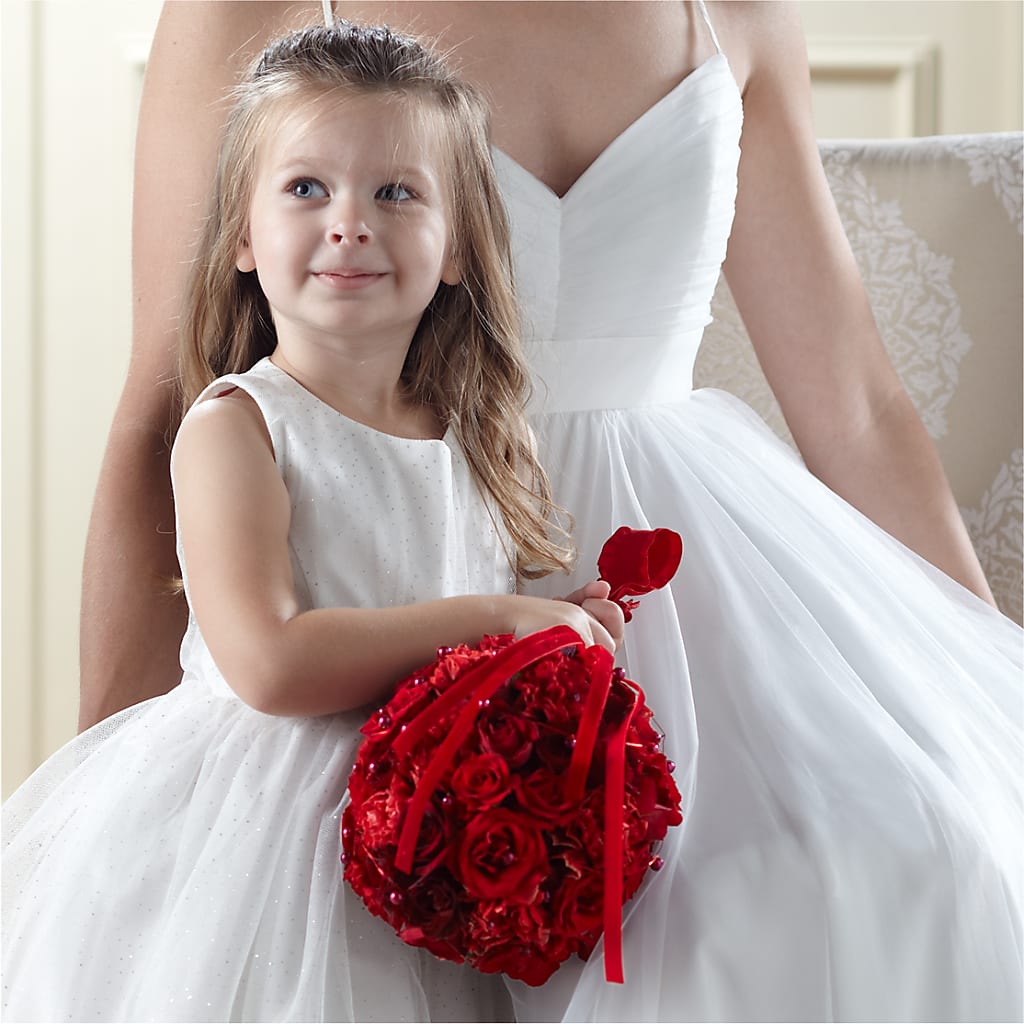 Pure at Heart Flower Girl Arrangement – SHINKLES' FLOWER SHOP & GREENHOUSE, Temperance MI