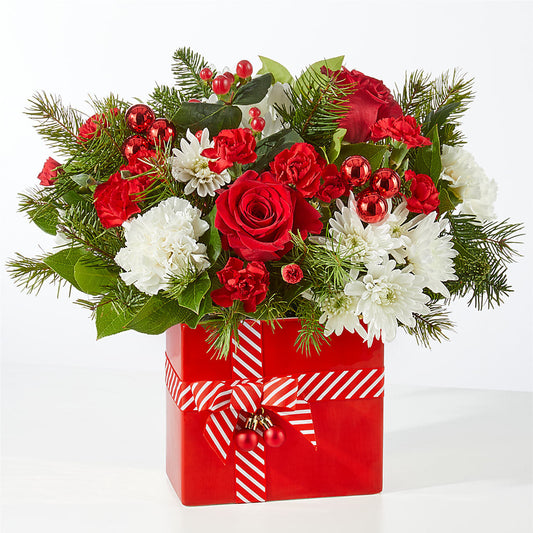 Presents Under the Tree Bouquet – SHINKLES' FLOWER SHOP & GREENHOUSE, Temperance MI