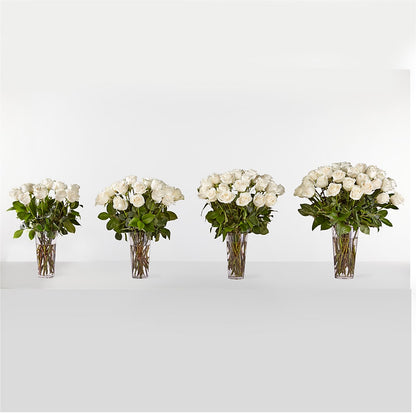 Long Stem White Rose Bouquet – SHINKLES' FLOWER SHOP & GREENHOUSE, Temperance MI