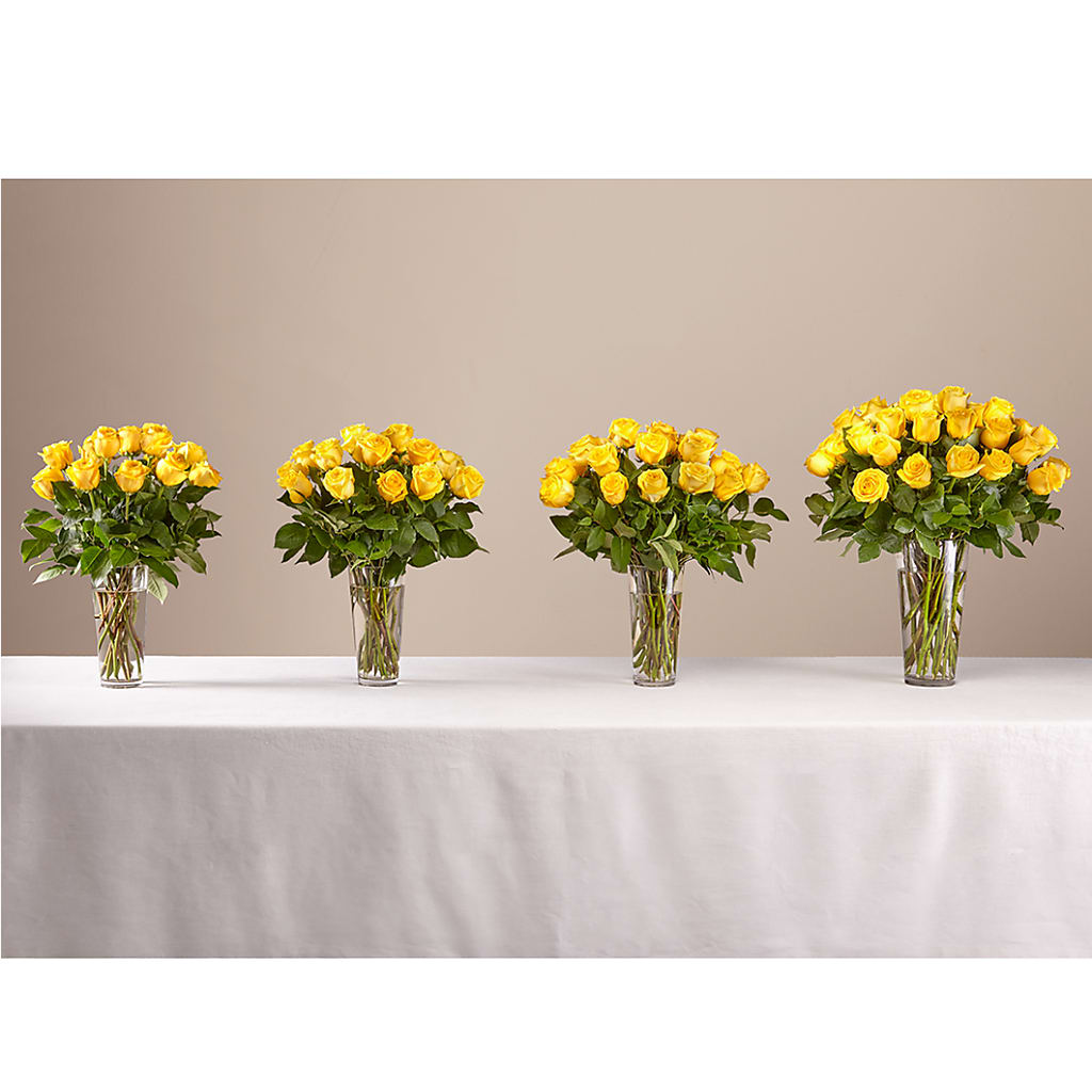 Long Stem Yellow Rose Bouquet – SHINKLES' FLOWER SHOP & GREENHOUSE, Temperance MI
