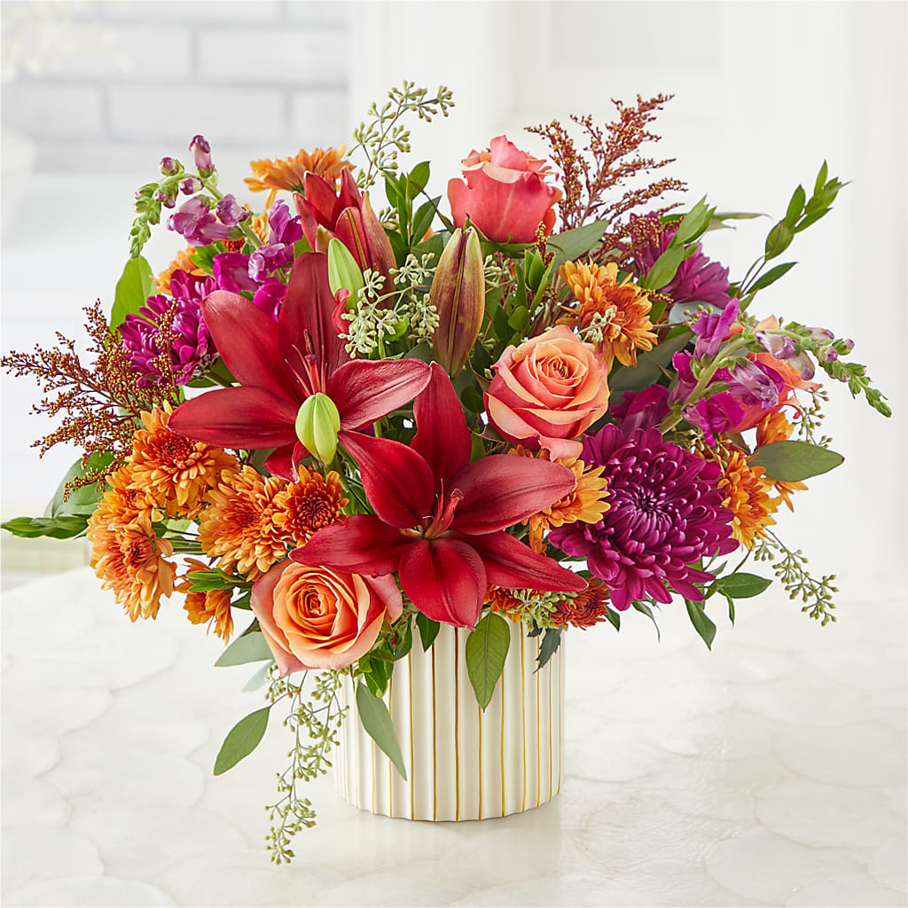 Burgundy Landscape Bouquet – SHINKLES' FLOWER SHOP & GREENHOUSE, Temperance MI