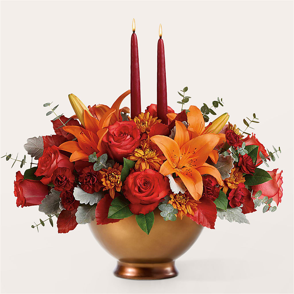 Fruits of Fall Centerpiece – SHINKLES' FLOWER SHOP & GREENHOUSE, Temperance MI