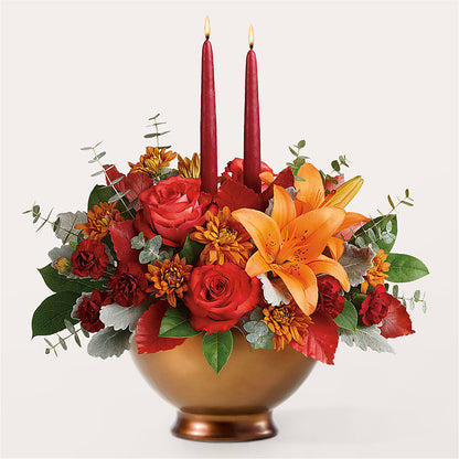 Fruits of Fall Centerpiece – SHINKLES' FLOWER SHOP & GREENHOUSE, Temperance MI