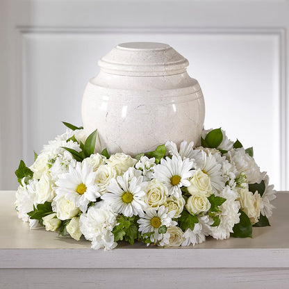 Ivory Gardens Cremation Adornment – SHINKLES' FLOWER SHOP & GREENHOUSE, Temperance MI