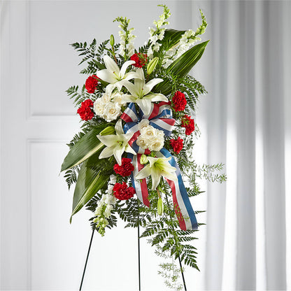 Stars of Life Standing Spray – SHINKLES' FLOWER SHOP & GREENHOUSE, Temperance MI