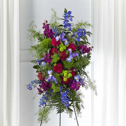 Heavenly Skies Standing Spray – SHINKLES' FLOWER SHOP & GREENHOUSE, Temperance MI