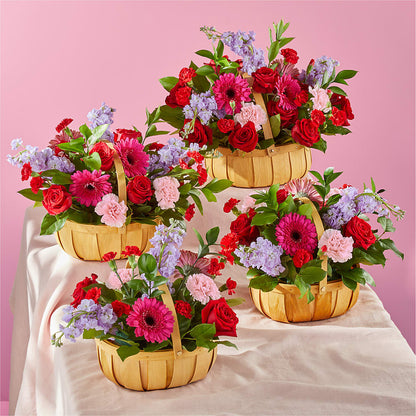 Pink Picnic Basket – SHINKLES' FLOWER SHOP & GREENHOUSE, Temperance MI