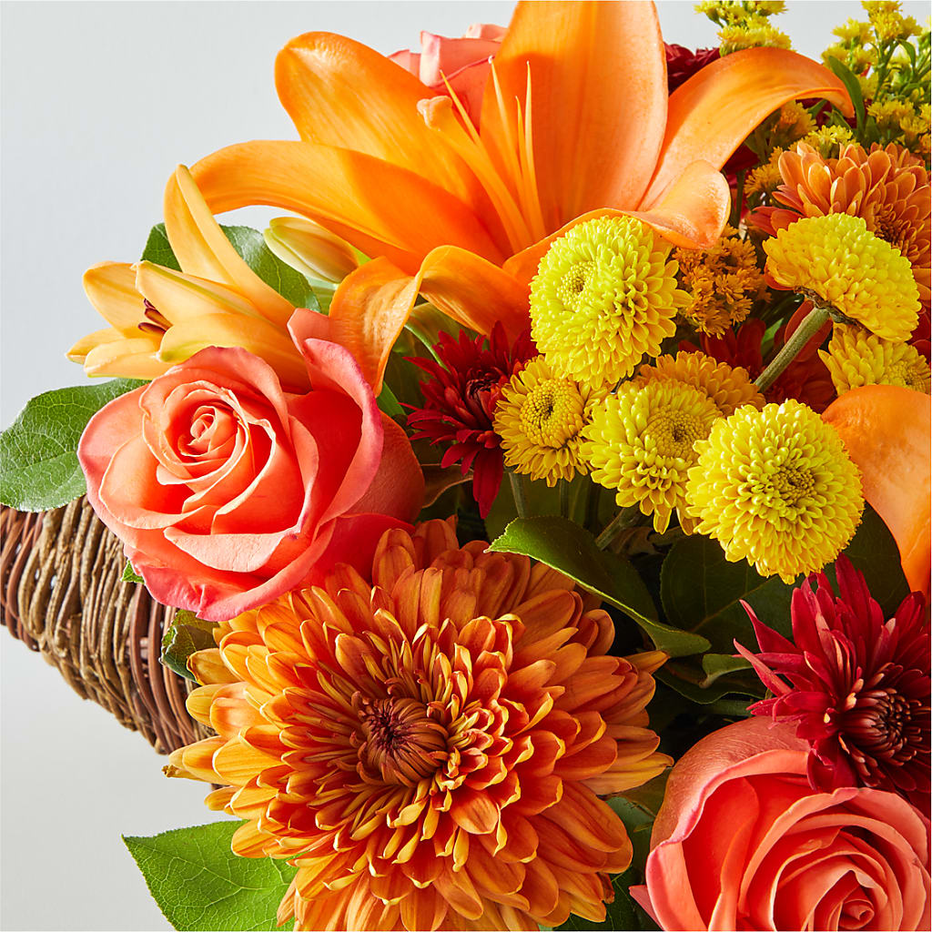 Bouquet of Blessings Cornucopia – SHINKLES' FLOWER SHOP & GREENHOUSE, Temperance MI