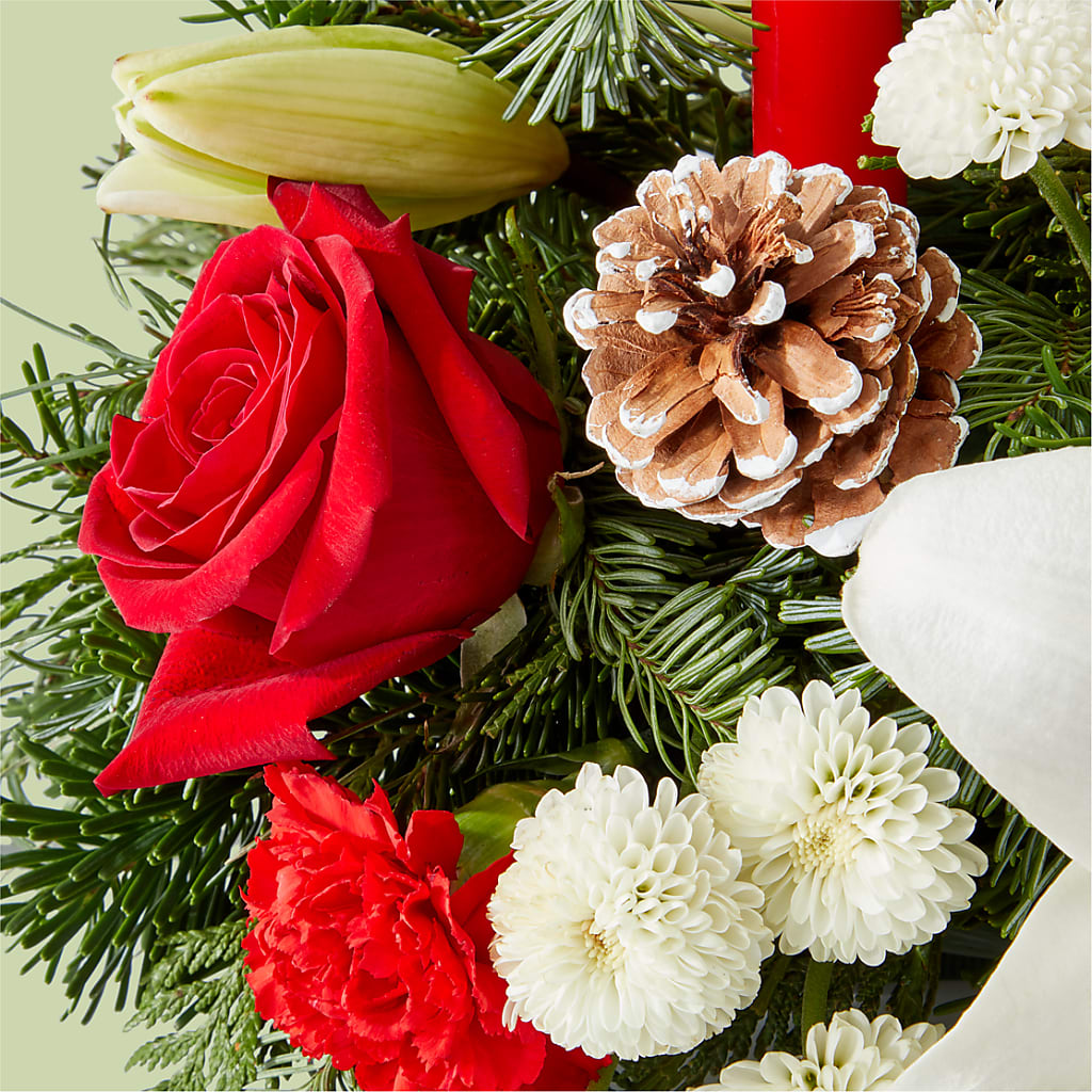 Seasonal Festivities Centerpiece – SHINKLES' FLOWER SHOP & GREENHOUSE, Temperance MI
