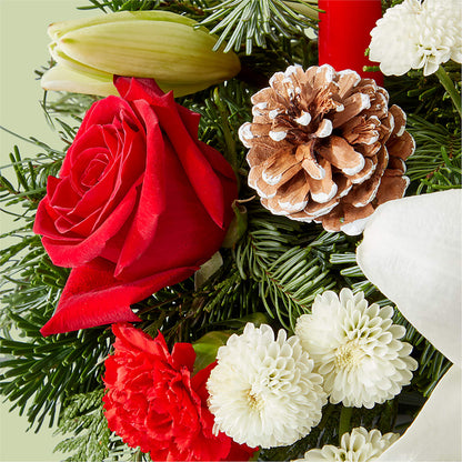 Seasonal Festivities Centerpiece – SHINKLES' FLOWER SHOP & GREENHOUSE, Temperance MI