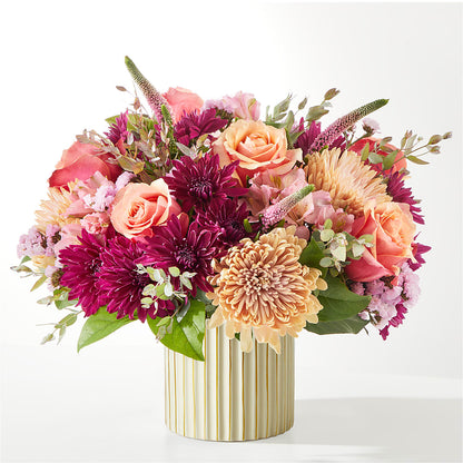 Berry Cobbler Bouquet with Ivory Vase – SHINKLES' FLOWER SHOP & GREENHOUSE, Temperance MI