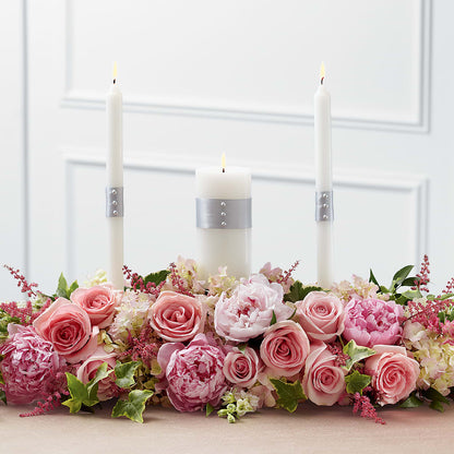 Worldwide Romance Unity Candle Arrangement – SHINKLES' FLOWER SHOP & GREENHOUSE, Temperance MI
